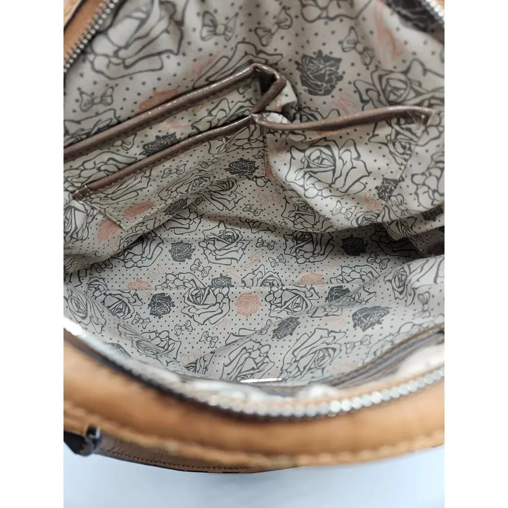 Guess by Marciano Women's Satchel‎ Purse Handbag Tan Brown EUC